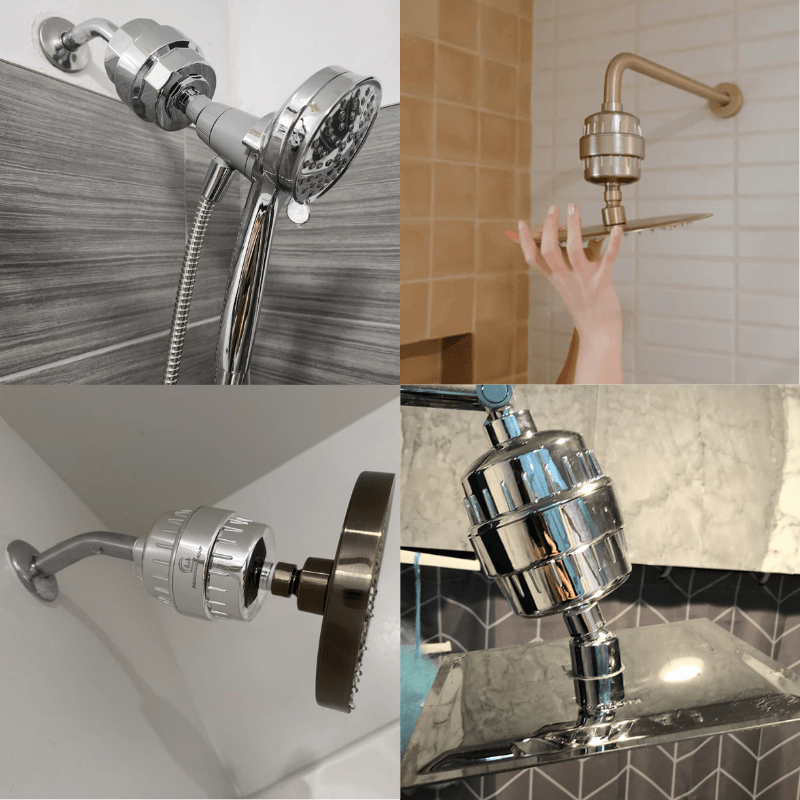 SilkaahWater™ Premium Shower Filter Bonus 2 x Replacement Cartridges